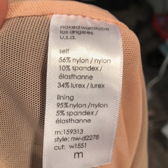 NWT Naked Wardrobe two tone dress. Size M - Picture 9 of 9